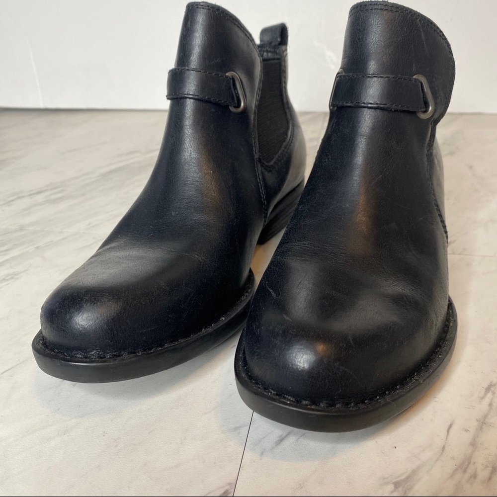 New! Born Tanaro Leather Chelsea Black Bootie 6M - Picture 10 of 14